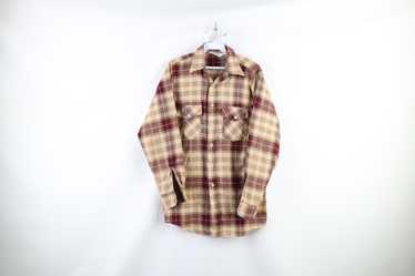 Vintage Woolrich Jacket Shacket Wool Shirt Made USA Medium Lined Wool Warm  70’s