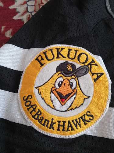 New Vintage Retro NPB Japan Softbank Hawks Baseball Jersey 2011 Blue S