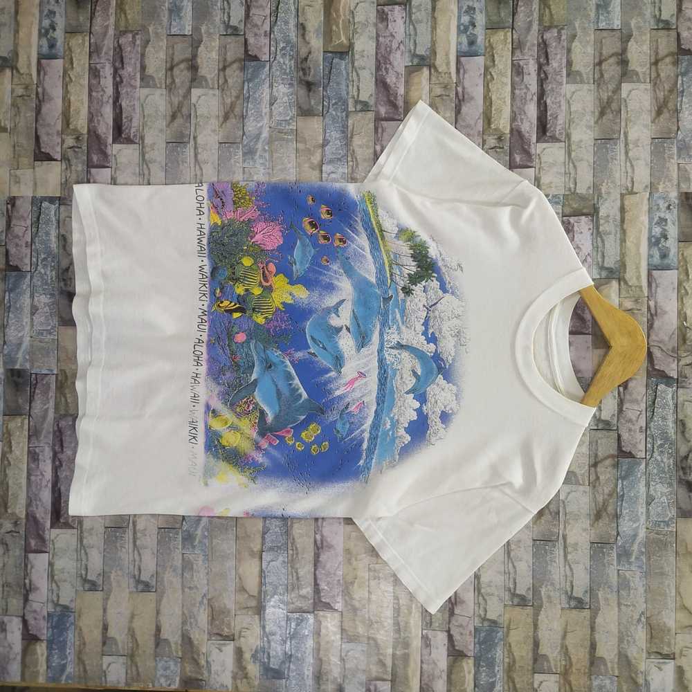 Animal Tee × Vintage Vintage 90s Dolphin Habitat … - image 1