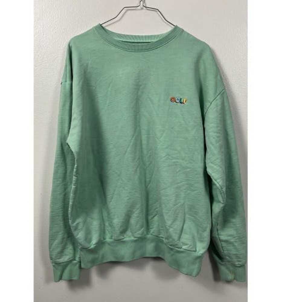 Golf Wang GOLF WANG EMBROIDERED MINT CREWNECK - image 1