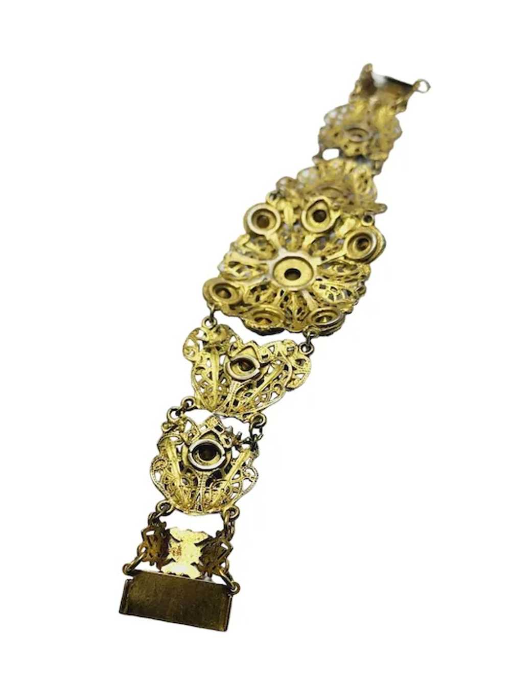 Vintage Spectacular Austro-Hungarian Jeweled Brac… - image 11