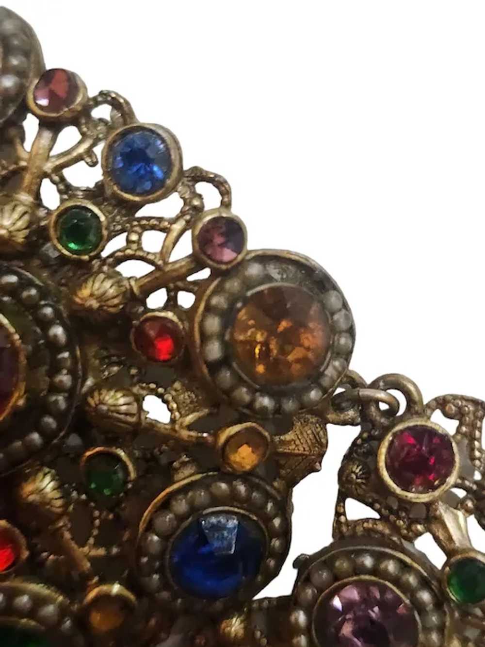 Vintage Spectacular Austro-Hungarian Jeweled Brac… - image 7