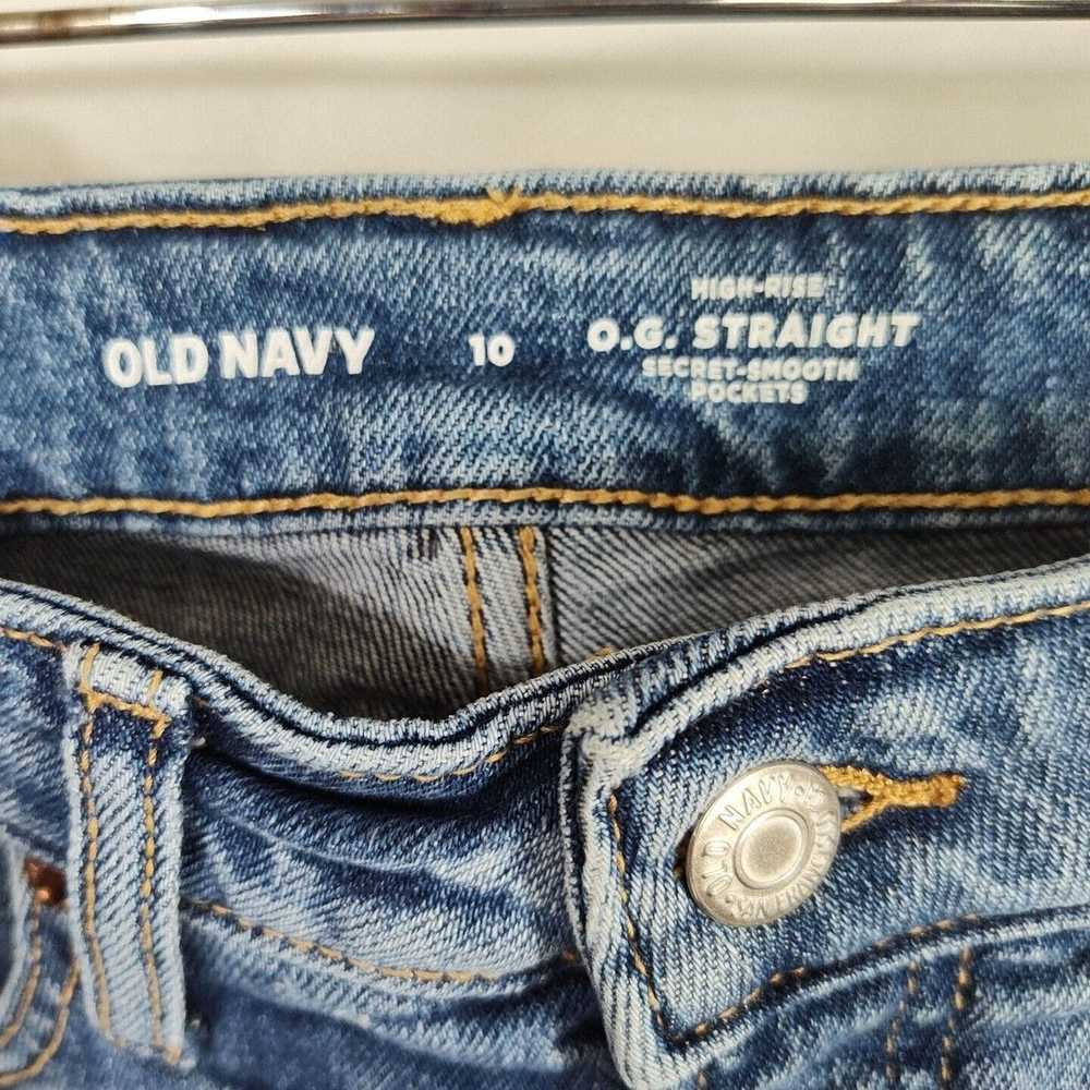 Old Navy Old Navy Blue High Rise OG Secret Denim … - image 3