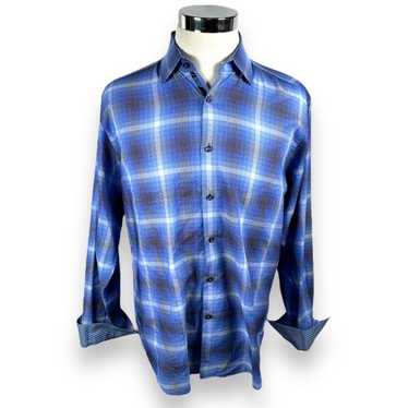 Tailorbyrd Tailorbyrd Button Up Dress Shirt Blue P