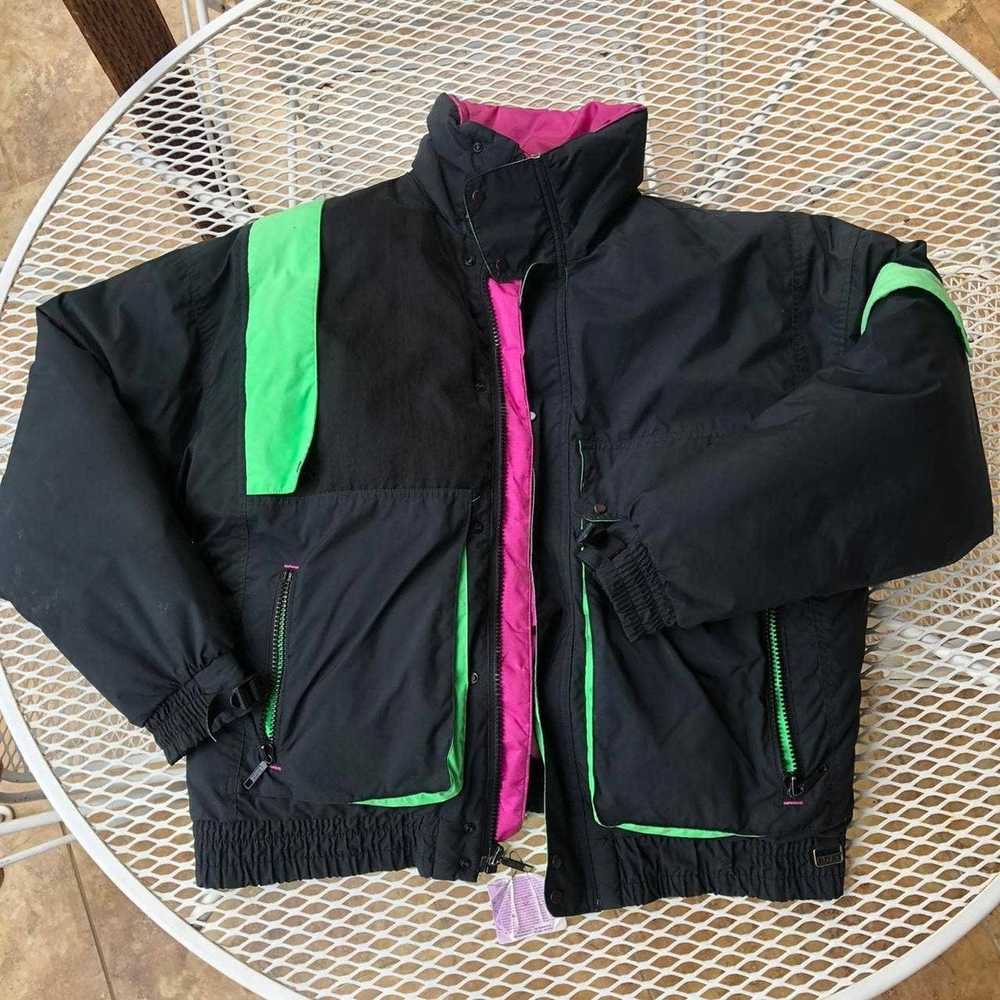 Vintage Vintage 80s Ski Jacket Neon - image 1