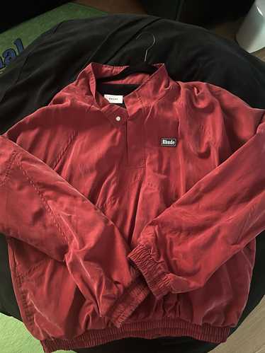 Rhude Bull Market Varsity Jacket - Red