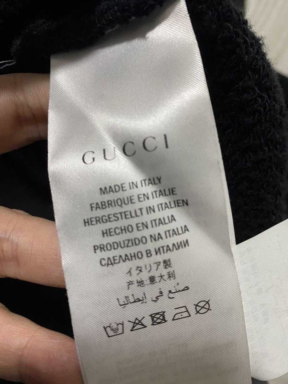 Gucci Oversized Gucci Iridescent Logo Hoodie - Gem