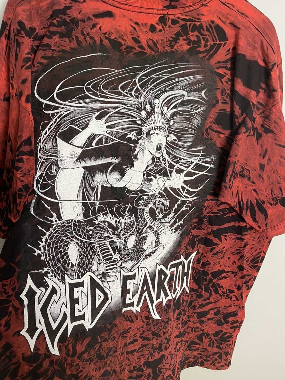 Band Tees × Rock T Shirt × Vintage Iced Earth 199… - image 3