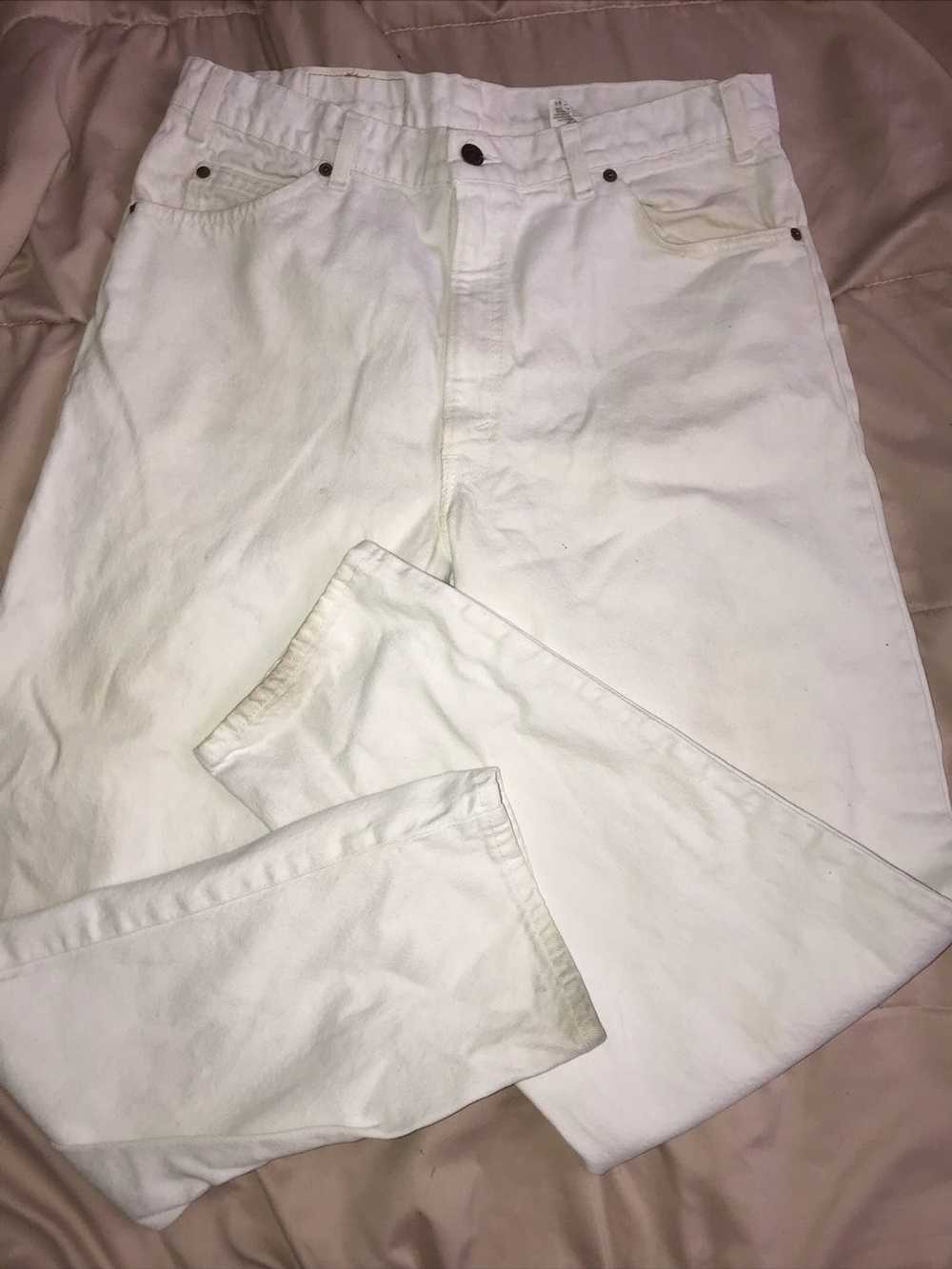 Levi's Vintage 90’s Levis Orange Tab White Jeans. - image 1