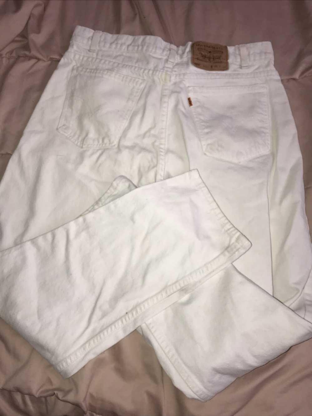 Levi's Vintage 90’s Levis Orange Tab White Jeans. - image 5