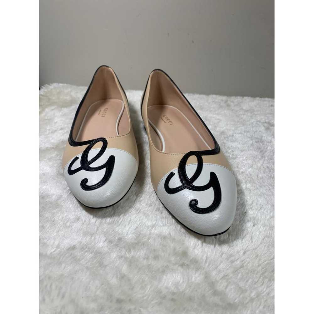 Gucci Leather ballet flats - image 3