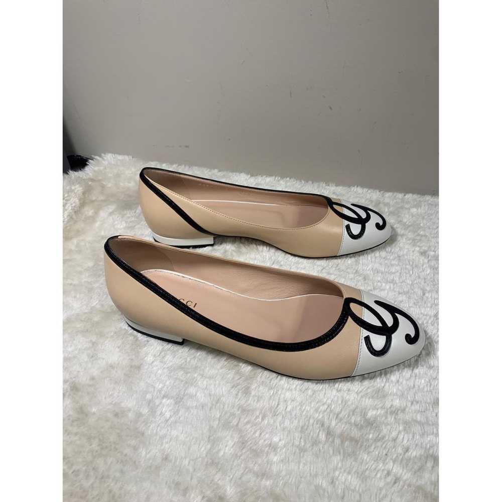 Gucci Leather ballet flats - image 4