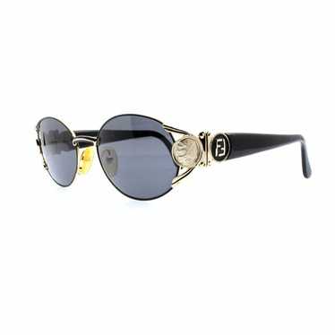 フェンディ ビンテージ サングラス  FS110 EBONY 135 ブラック Vintage Fendi FS 135 Black Havana Tortoise Sunglasses 54 18