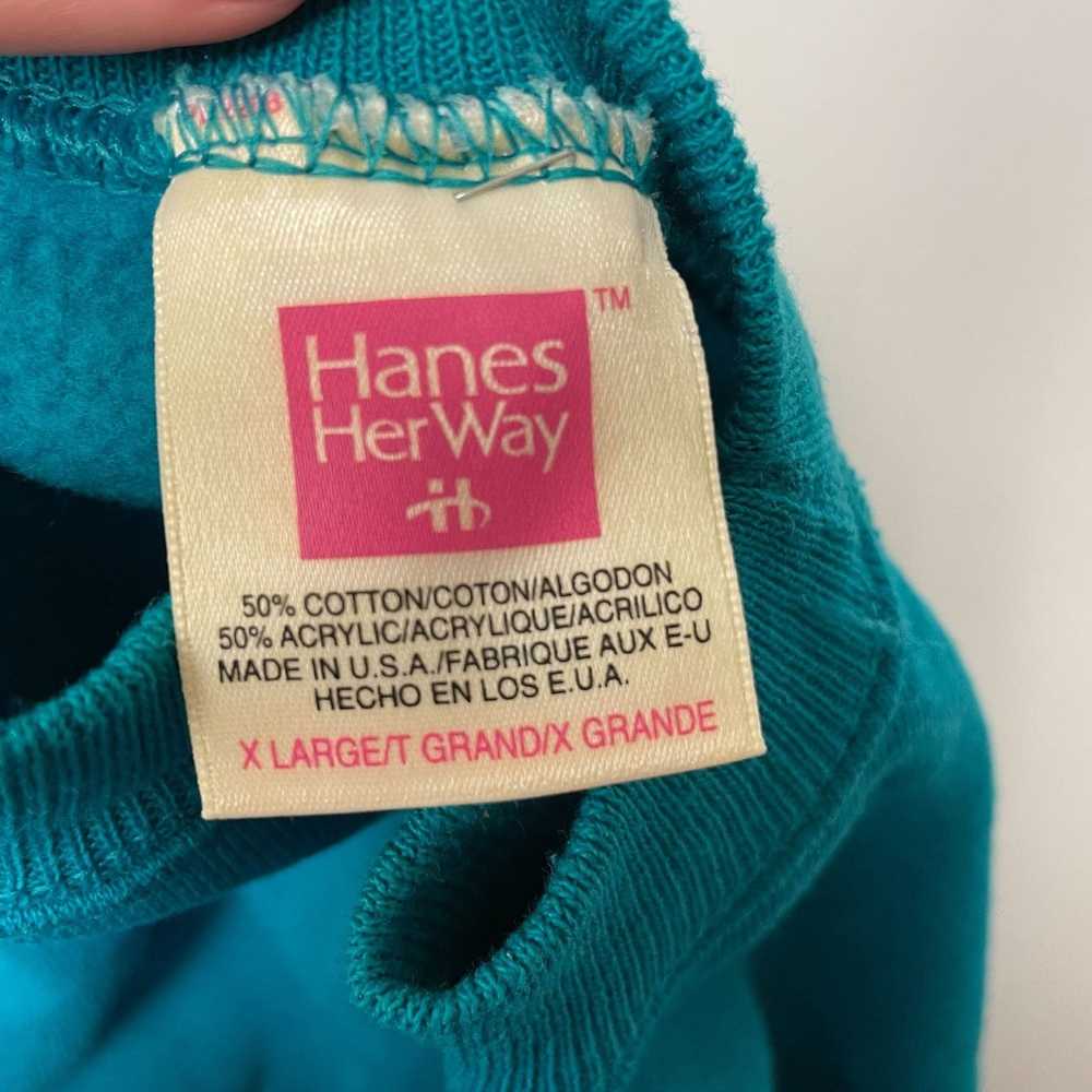 Hanes 80’s Hanes Her Way Athletic Workout Gym RAG… - image 3