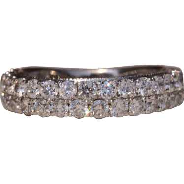 Double Row Natural Diamond Band