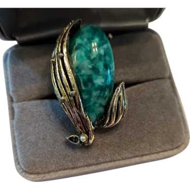 Large Mid Century Fashion Ring