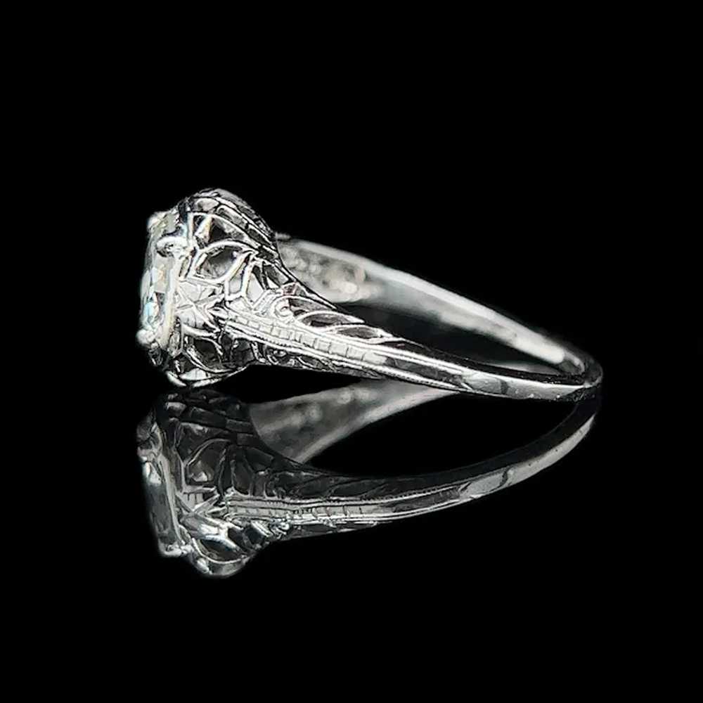 Art Deco .75ct. Diamond Antique Engagement - Fash… - image 2