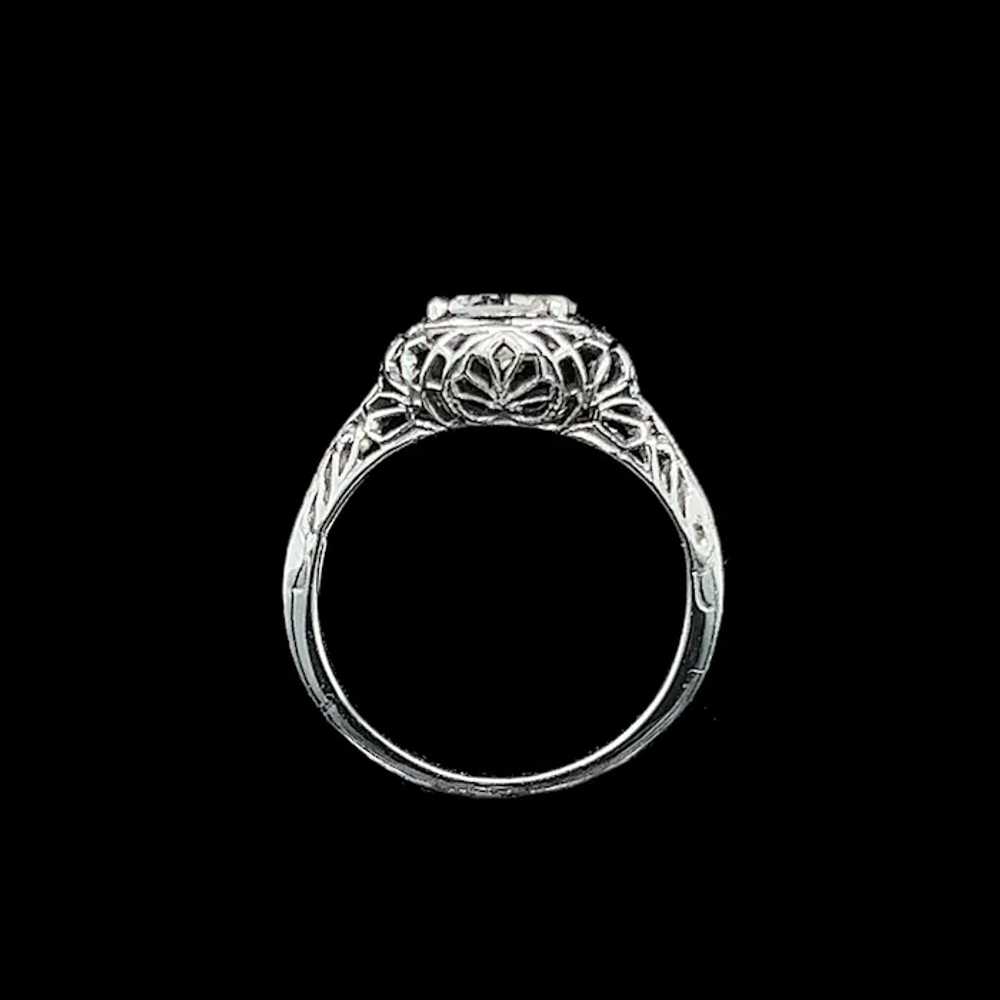 Art Deco .75ct. Diamond Antique Engagement - Fash… - image 4