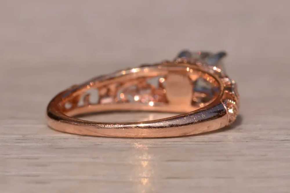 Rose Gold Engagement Ring with Natural Diamond Si… - image 4