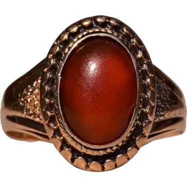 Antique Carnelian Ring in Yellow Gold