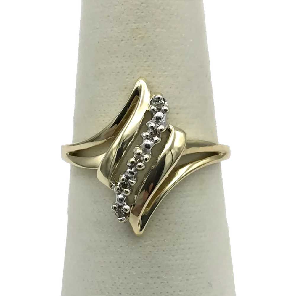 10K .05ctw Diamond Fashion ring - image 1