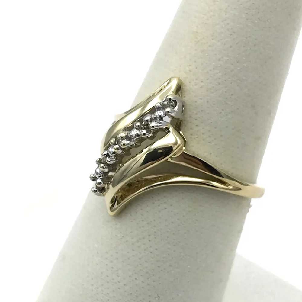 10K .05ctw Diamond Fashion ring - image 2