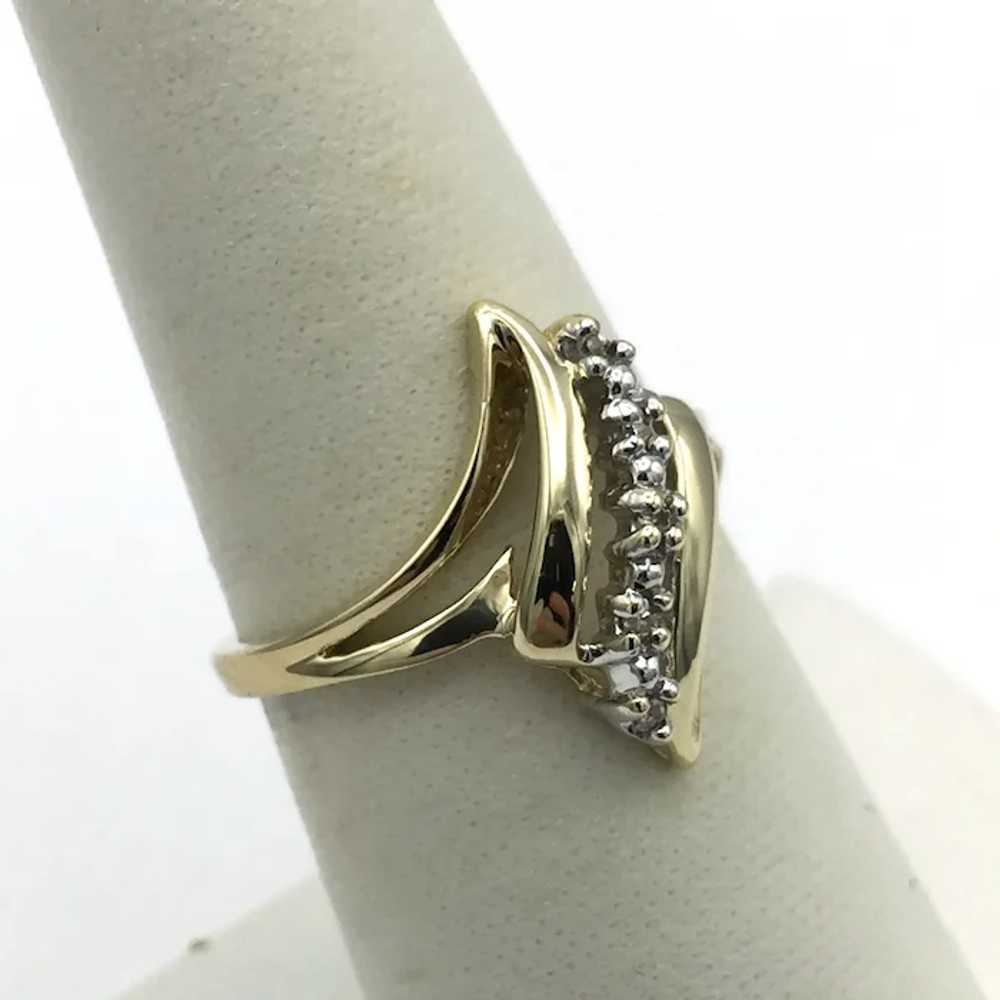 10K .05ctw Diamond Fashion ring - image 3