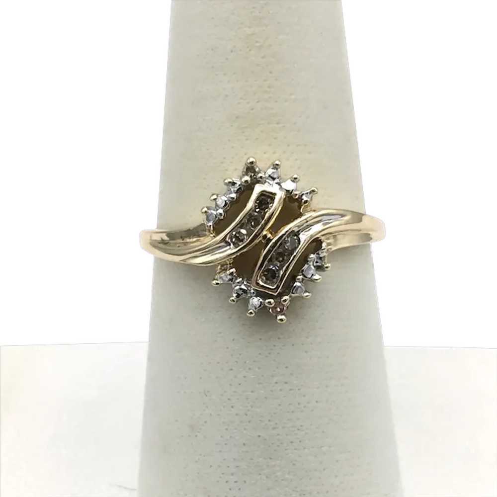 10K .08ctw Diamond Fashion Ring - image 1