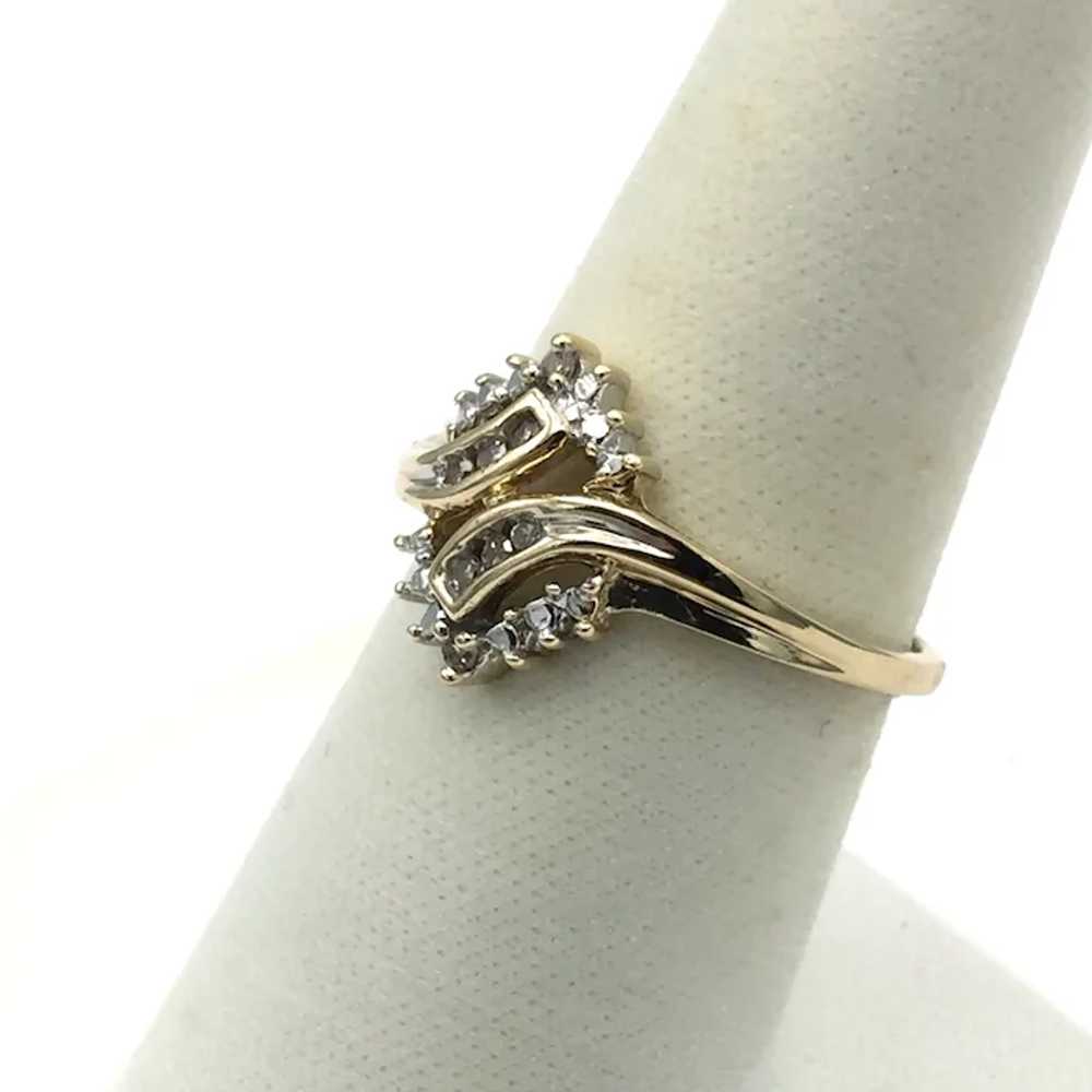 10K .08ctw Diamond Fashion Ring - image 2