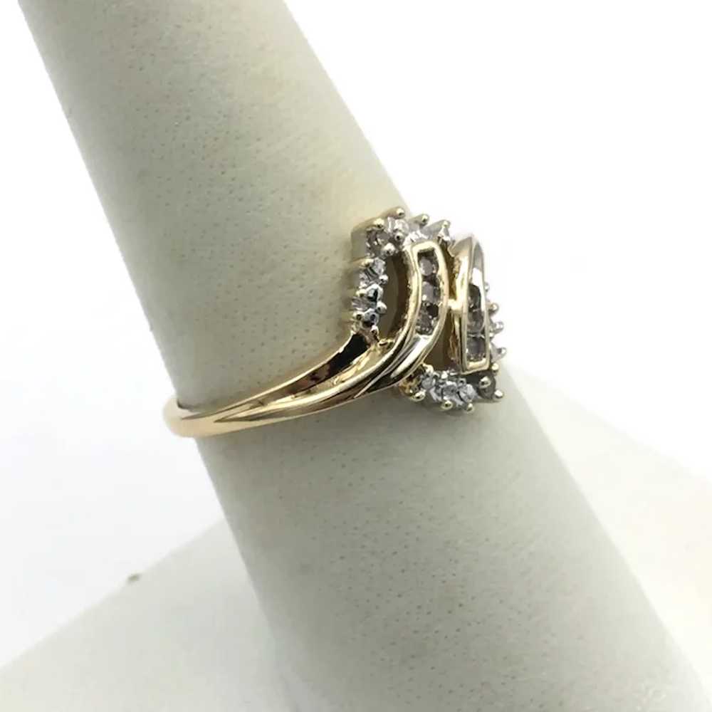 10K .08ctw Diamond Fashion Ring - image 3