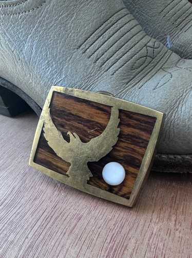 70's Brass, Eagle, & Moon Belt Buckle