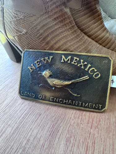 New Mexico Roadrunner Belt Buckle