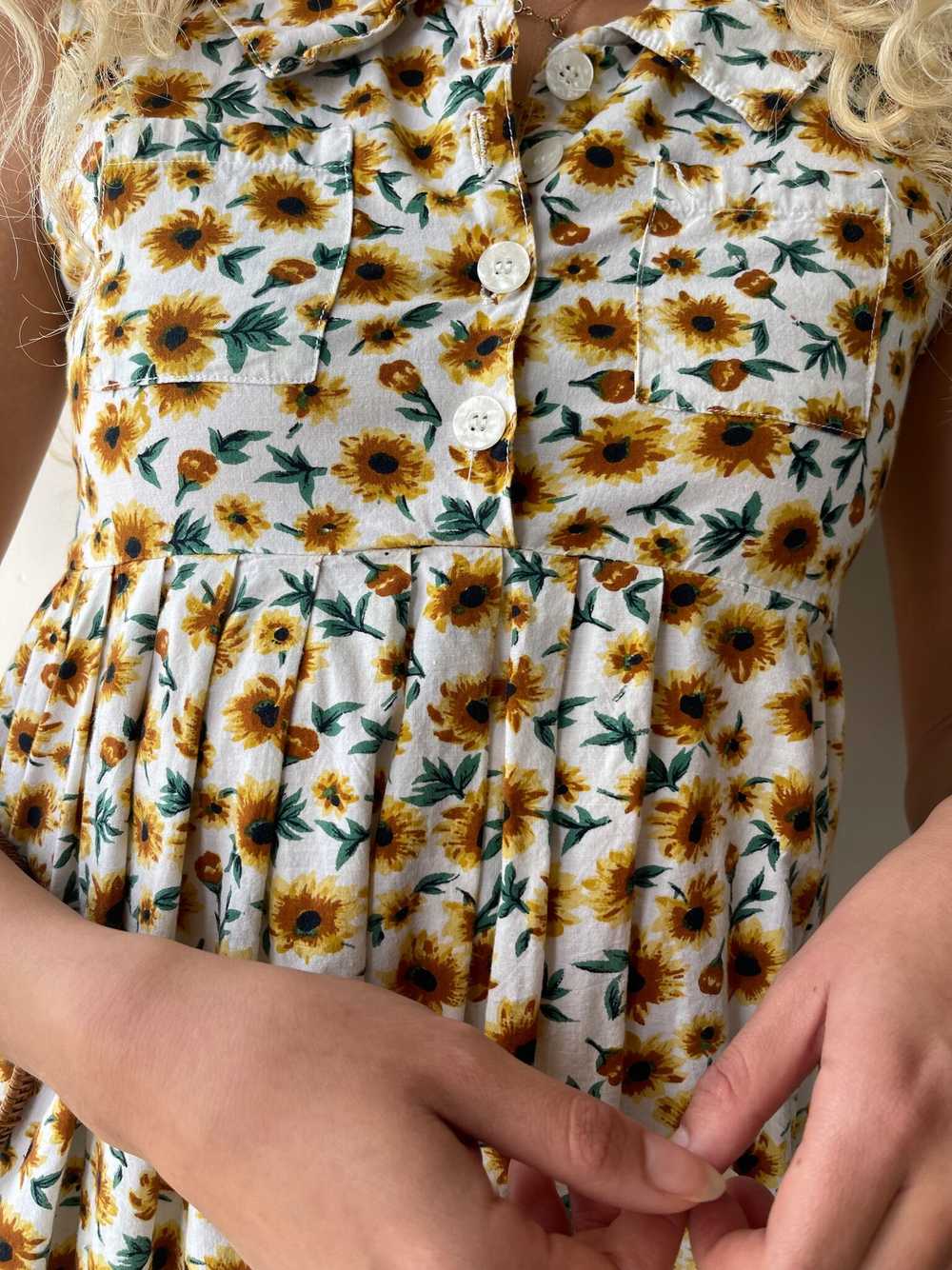 vintage sunflower babydoll dress - image 2