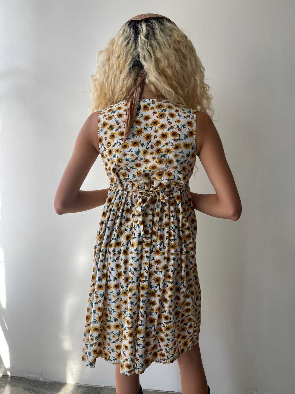 vintage sunflower babydoll dress - image 3