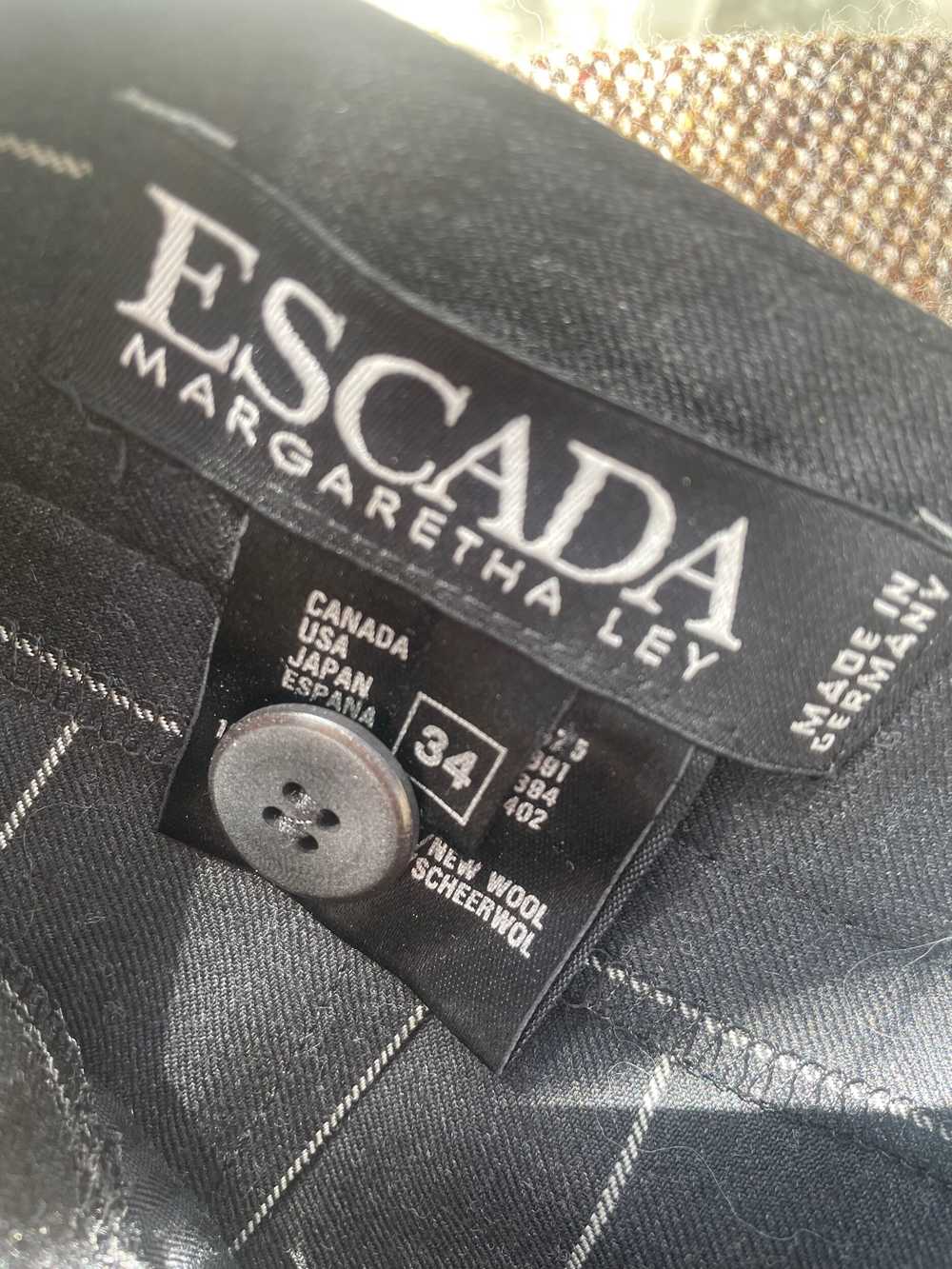 vintage escada pinstriped trousers 26 - image 5