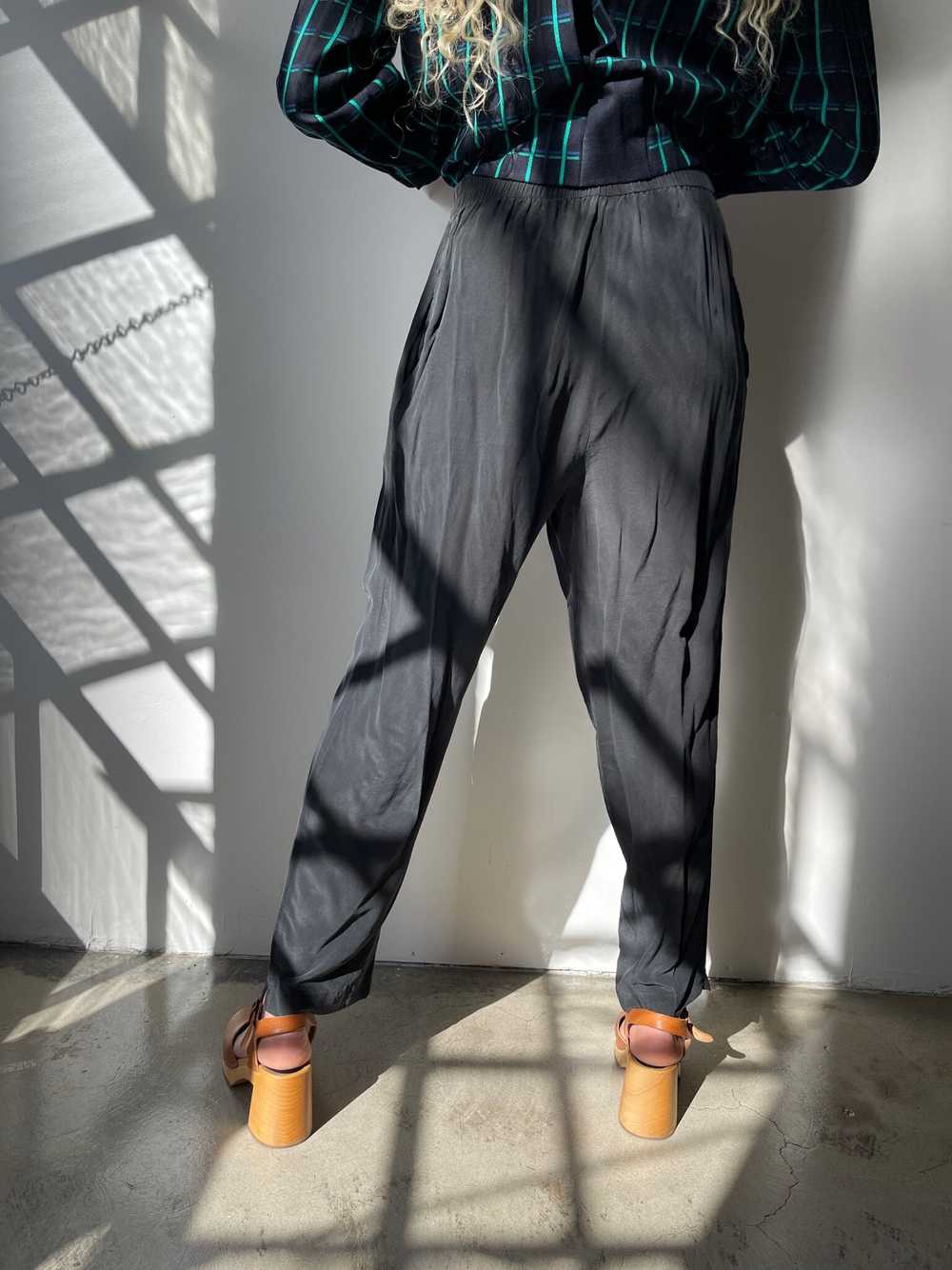vintage silk trousers - image 4