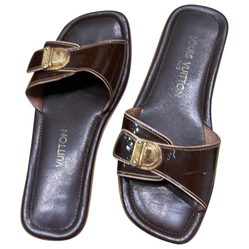 Louis Vuitton Lock It patent leather sandal - image 1