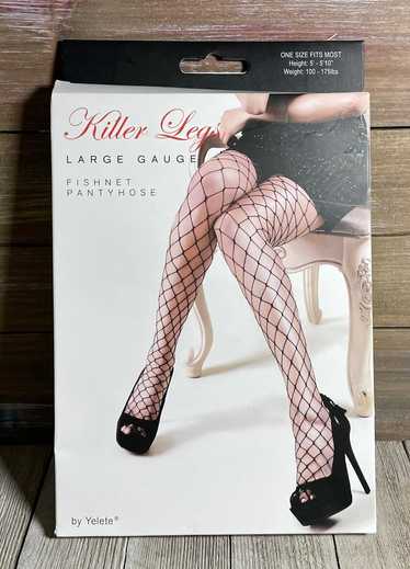 New - YELETE "Killer Legs" Large Gauge Fishnet Pan