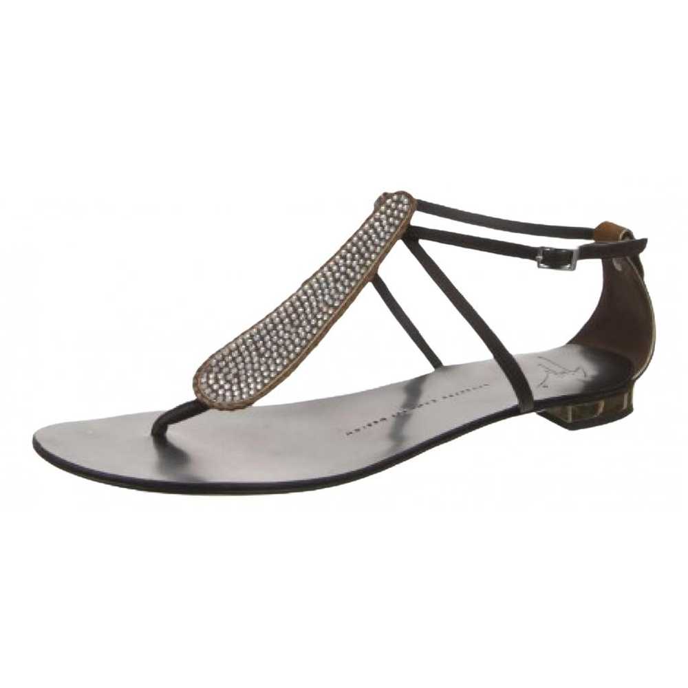 Giuseppe Zanotti Leather flip flops - image 1