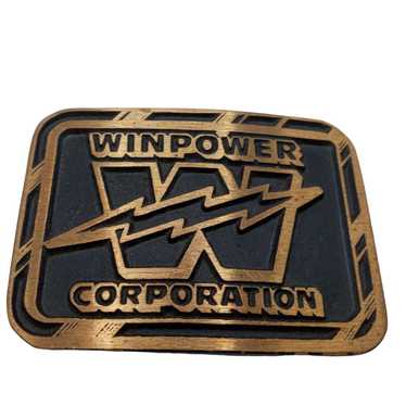 Vintage WinPower Corp Belt Buckle Vintage Business