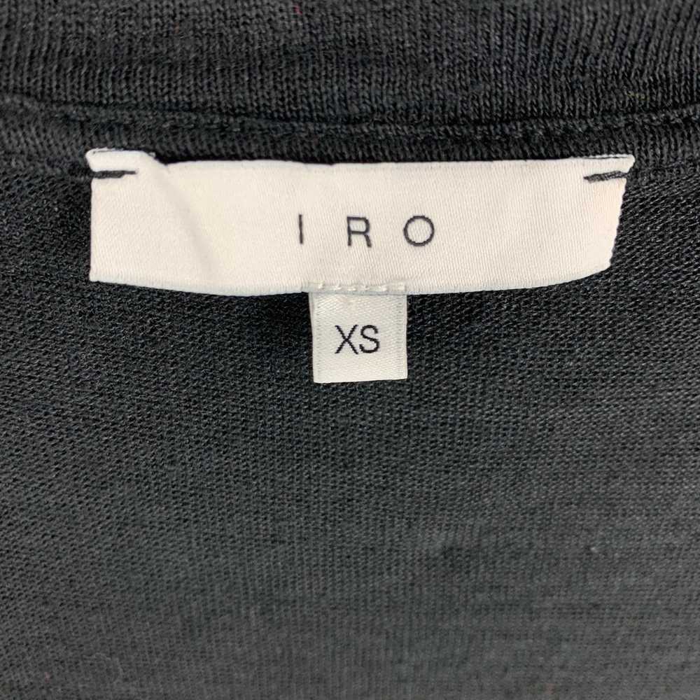 Iro Black Distressed Linen CrewNeck Tshirt - image 4