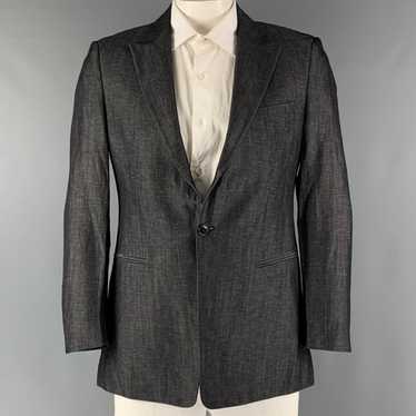 Emporio Armani Charcoal Peak Lapel Sport Coat