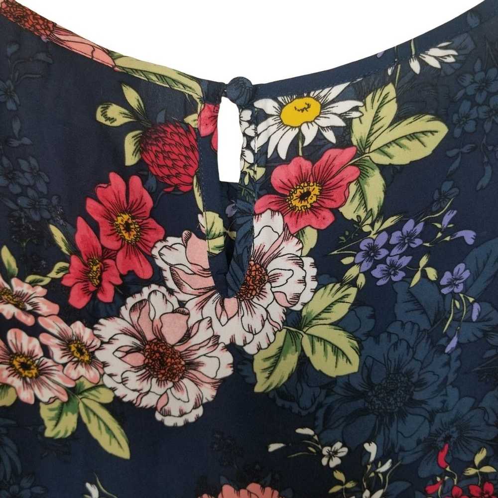 Other Torrid Womens 5X Blue Floral Short Sleeves … - image 9