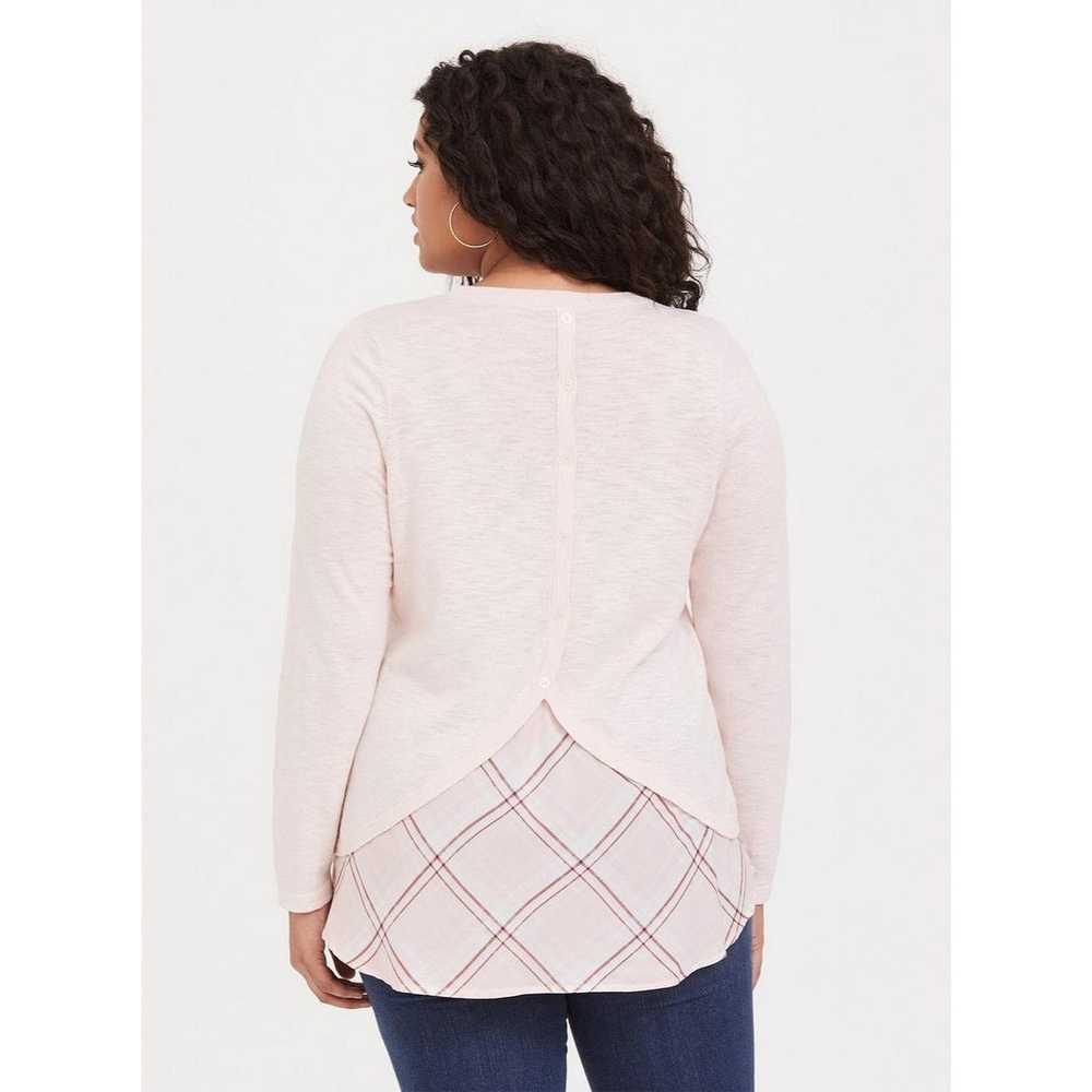 Other Torrid Womens 4X Peach Pink Long Sleeves Cr… - image 10