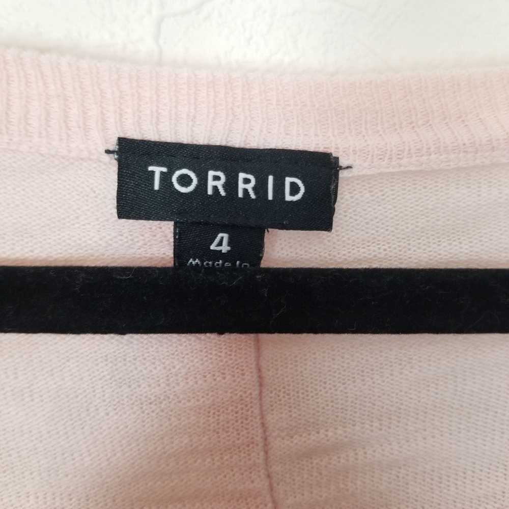 Other Torrid Womens 4X Peach Pink Long Sleeves Cr… - image 6