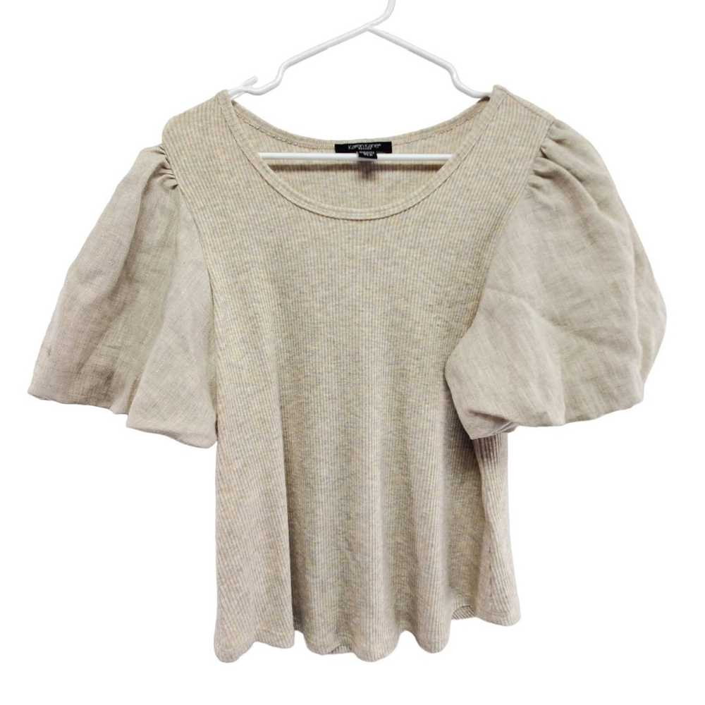 Other Karen Kane Petites Ribbed Crew Neck Linen P… - image 1