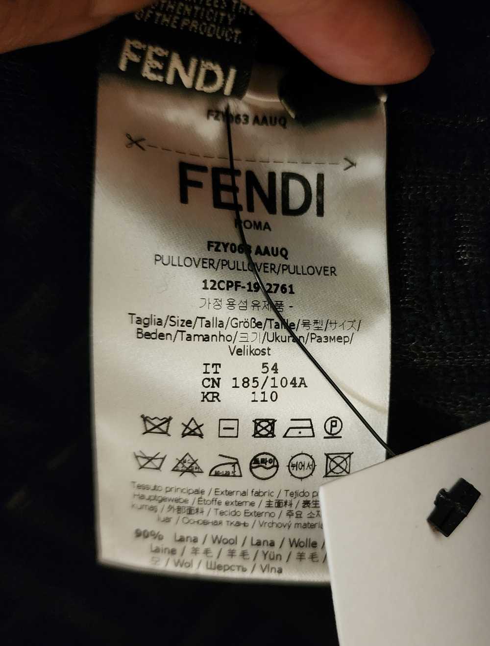 Fendi FENDI Zucca FF Logo Printed Pullover Size: … - image 4