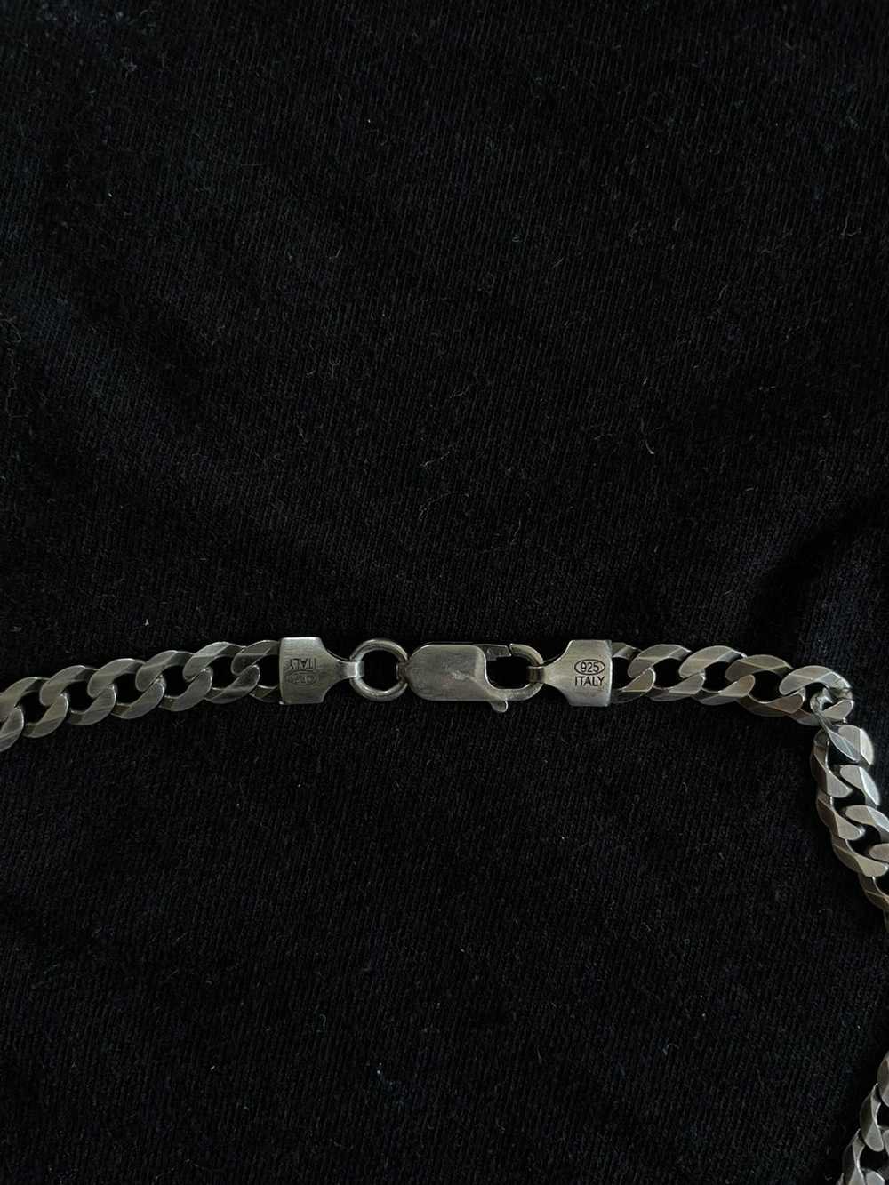 Vintage 22 Inch Sterling Silver Cuban - image 3