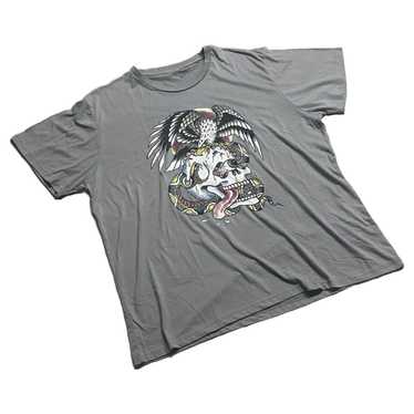 Ed Hardy × Streetwear Grey Ed Hardy Graphic T-Shi… - image 1