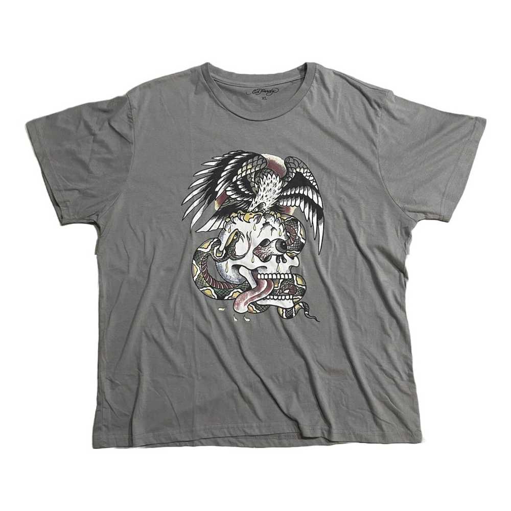 Ed Hardy × Streetwear Grey Ed Hardy Graphic T-Shi… - image 2